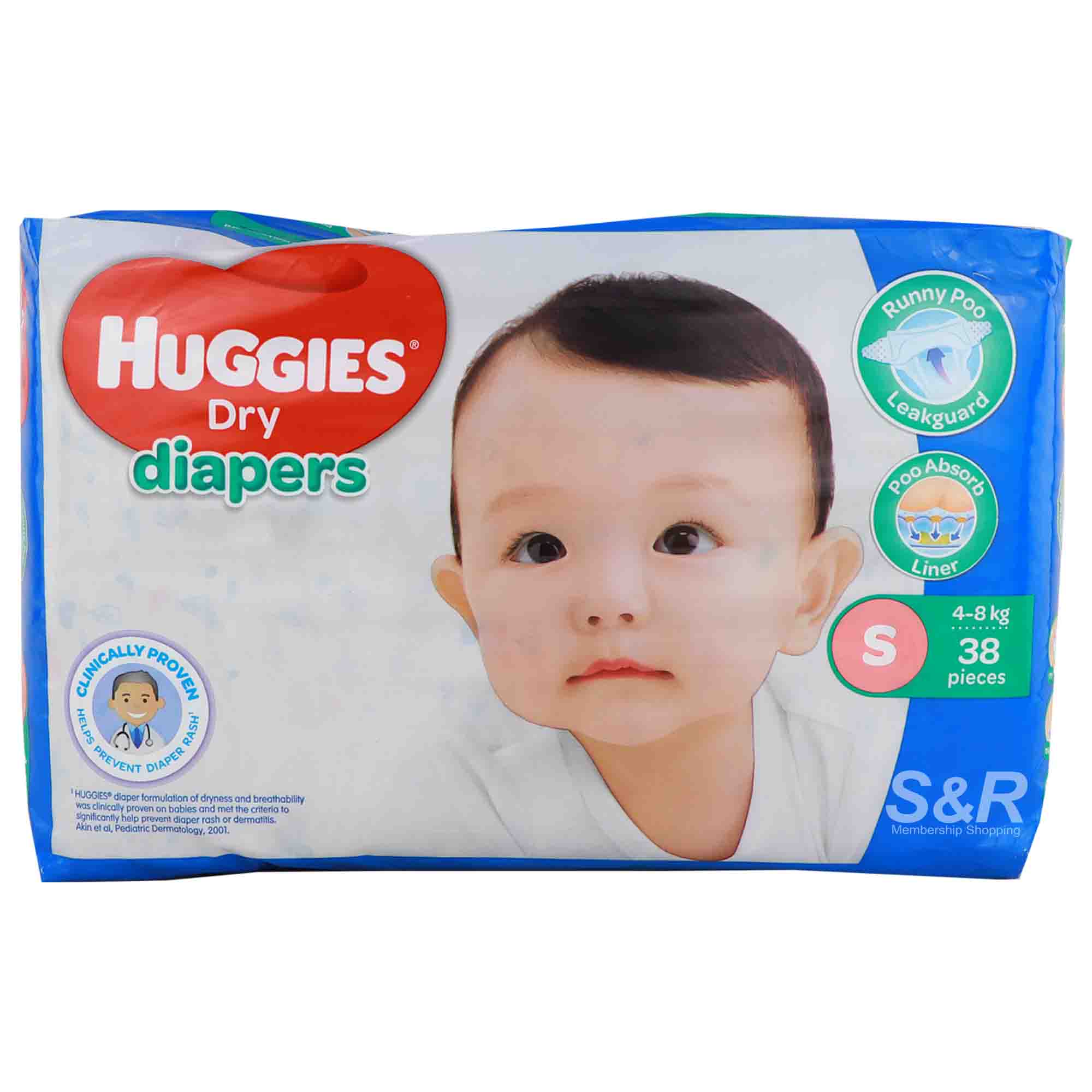 Huggies Dry Diapers Small 38pcs